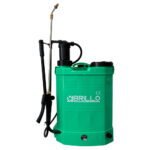 Pompa de stropit Brillo 14L 2 in 1, manuala si electrica, cu baterie 12V 8Ah, manometru si set accesorii