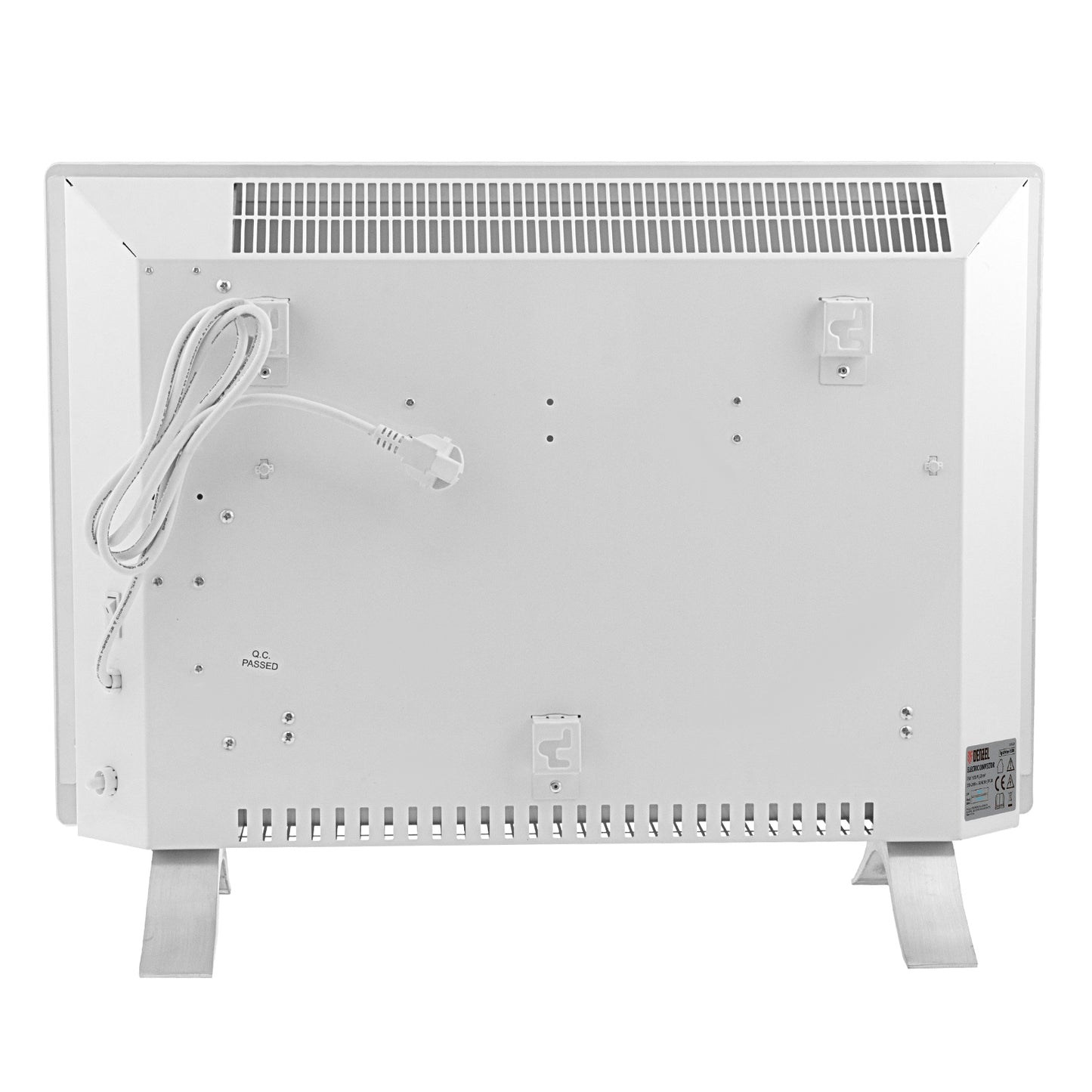 Convector electric Denzel OptiPrime-1500, 1500W, Wi-Fi, ecran tactil, termostat digital, montaj pe perete sau podea
