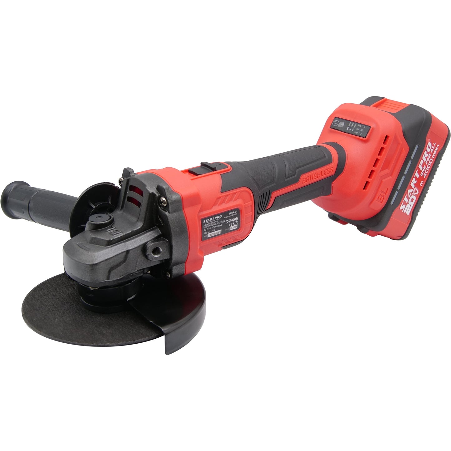 Polizor unghiular StartPro SAG4-21, 20V, 125mm, Brushless