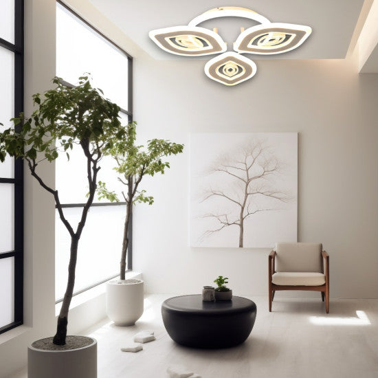 Lustra LED Living Doris, 50W, 3 Brate, 3000-6000K