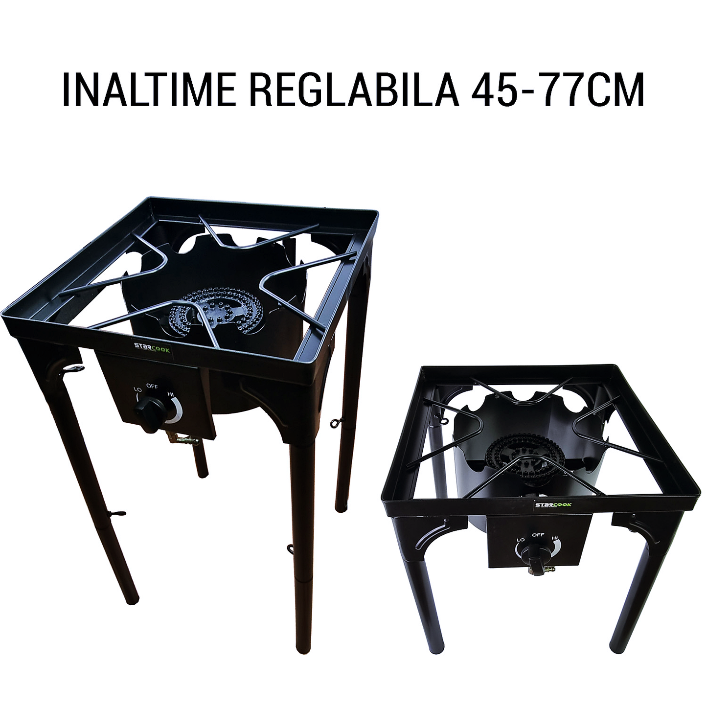 Pirostrie STARCOOK arzator cu picioare inalte 80cm, AVI-3743 2 arzatoare