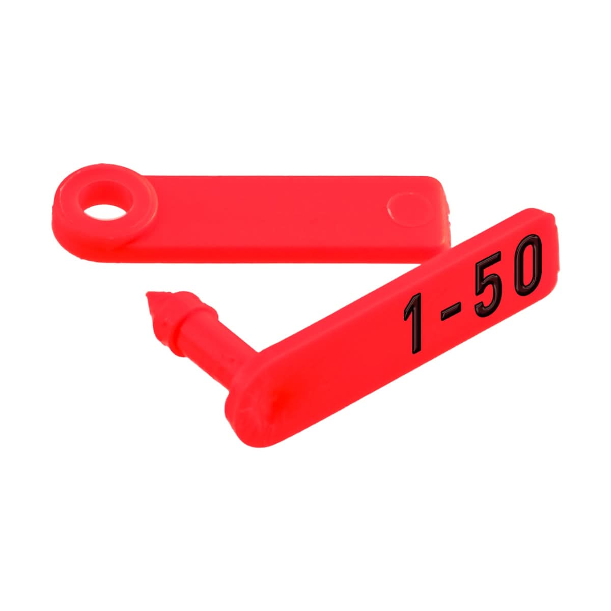 Crotalii pentru miei si iezi Twintag rosu 1-50