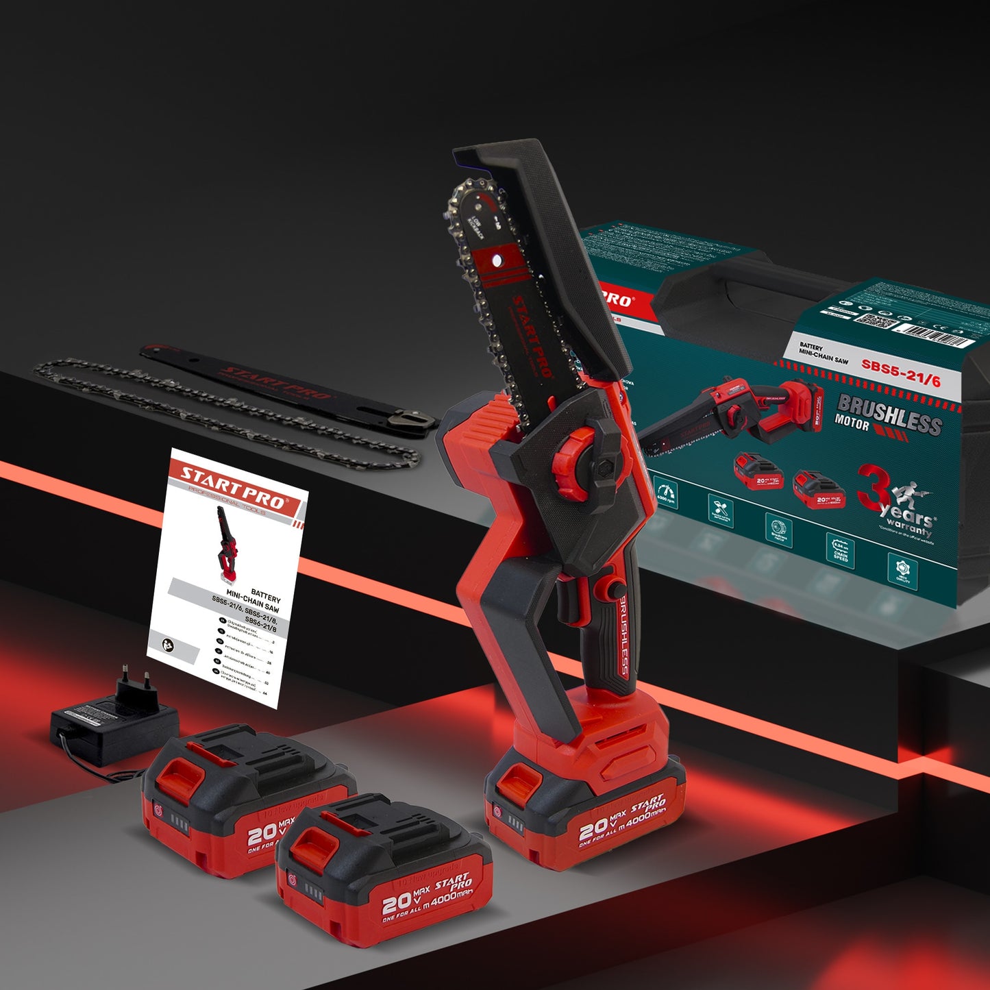 Fierastrau lant PROFESIONAL StartPro SBS5-21/6, 6'', brushless