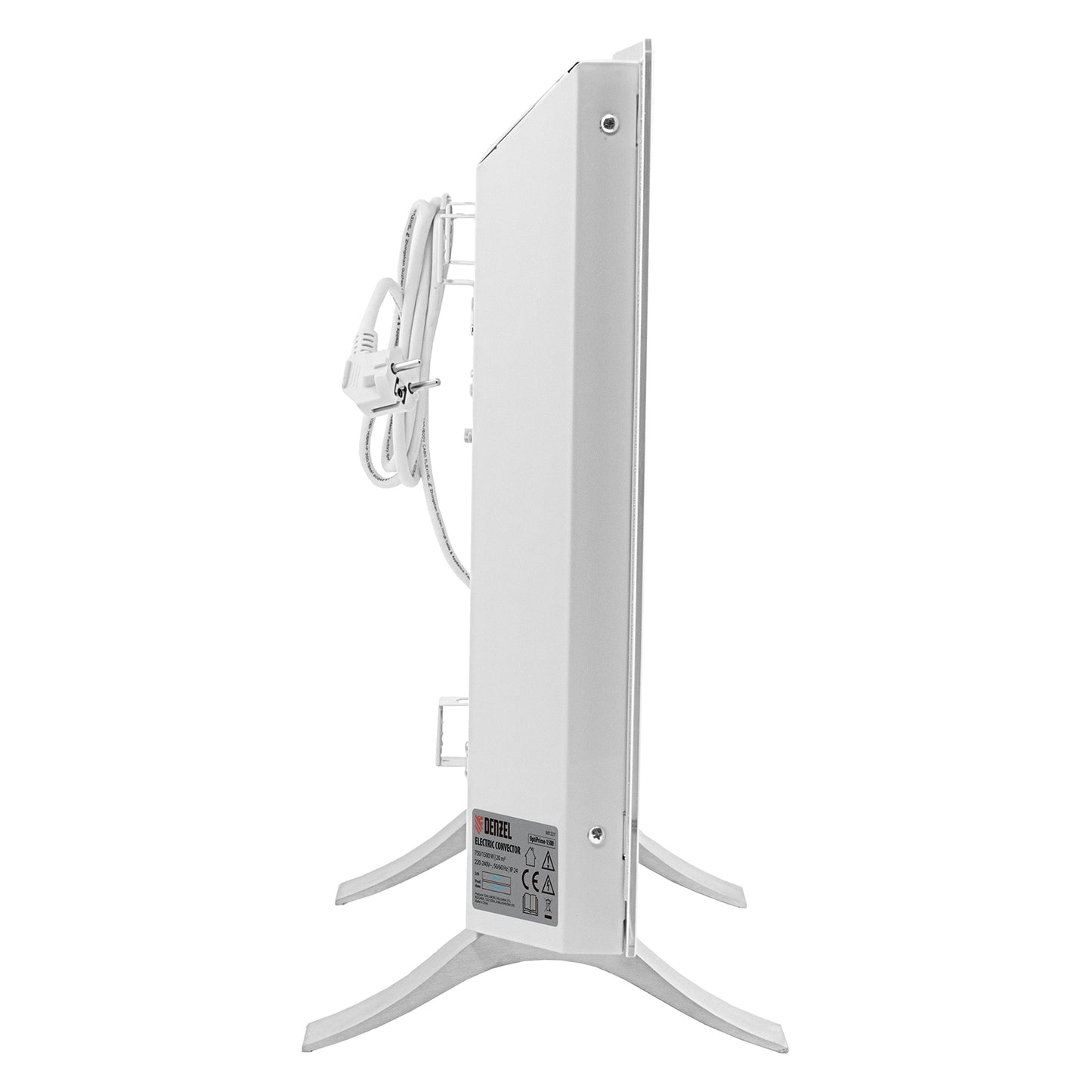 Convector electric Denzel OptiPrime-1500, 1500W, Wi-Fi, ecran tactil, termostat digital, montaj pe perete sau podea