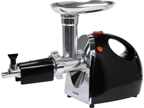 Masina de tocat carne LUND 5in1, 550W, 1200W maxim, inox, multifunctionala pentru carne, legume, carnati, sucuri si kebab