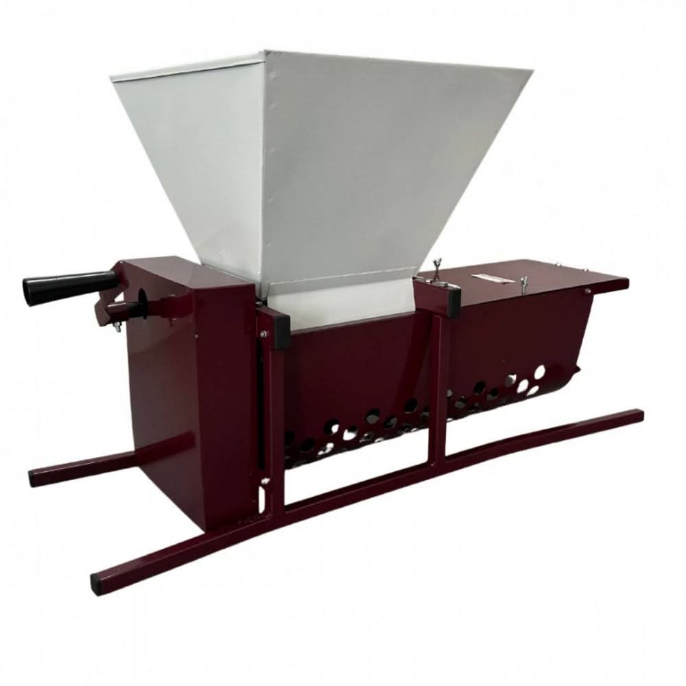 Zdrobitor desciorchinator struguri manual VivaTechnix VMD, cuva 25 L, 400-500 kg/h