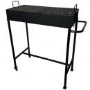 Gratar metalic gradina Vivatechnix VMD-1090, otel 2 mm, 80x40 cm, cu roti si picioare detasabile