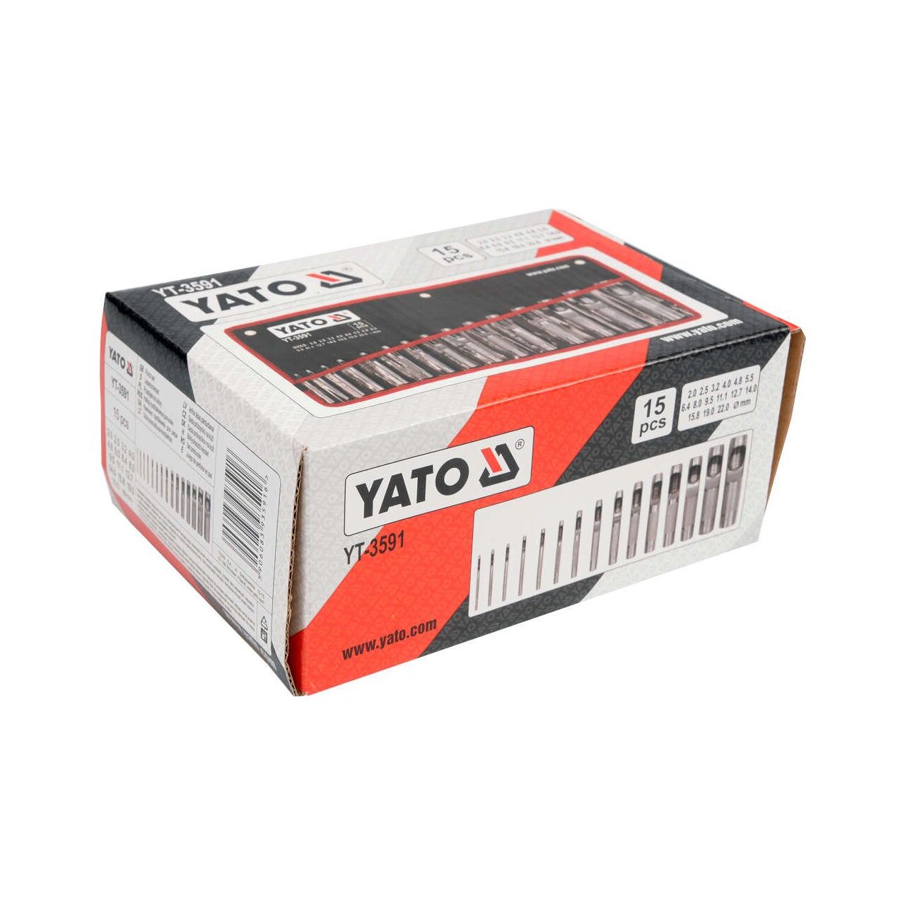 Set preducele 15 buc, Yato YT-3591