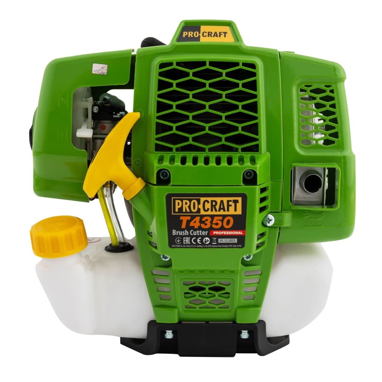 Motocoasa pe benzina ProCraft T4350, 4.8 CP, 4350W, 9000 rpm + 4 sisteme de taiere