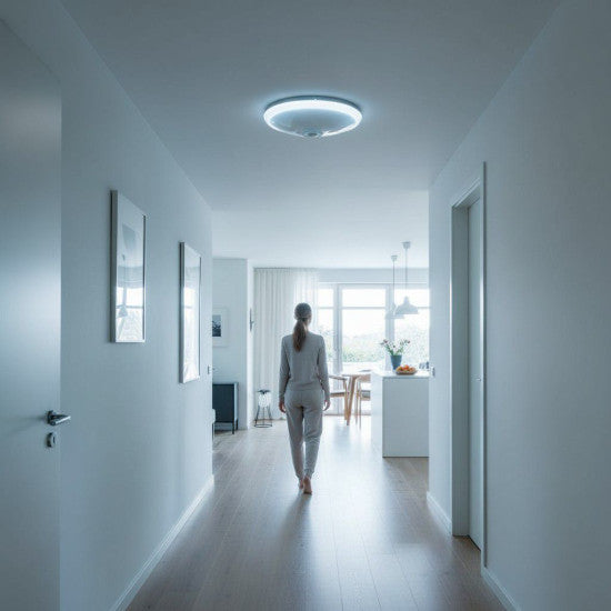 Plafoniera LED senzor miscare 18W, Ø290x95 mm, 1350 lm, 6500K