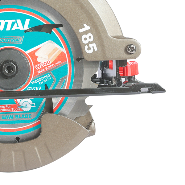 Fierastrau circular TOTAL 42V, 185 mm, 4800 rpm