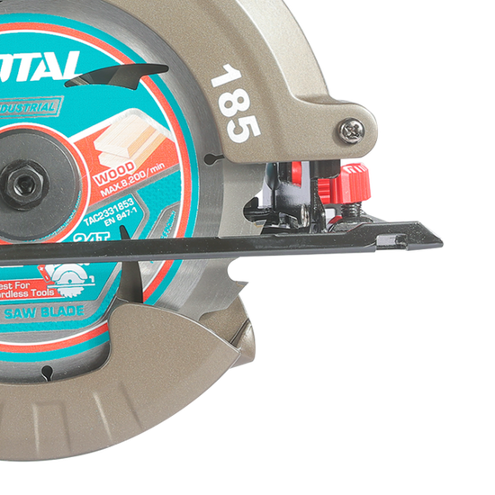 Fierastrau circular TOTAL 42V, 185 mm, 4800 rpm