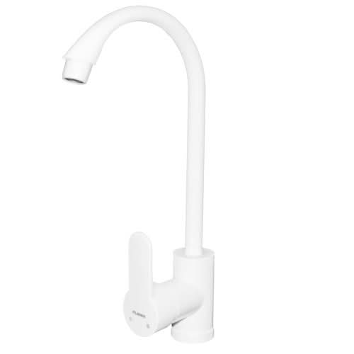 Baterie bucatarie Plamix Mario-011, monocomanda, termoplastic, alb