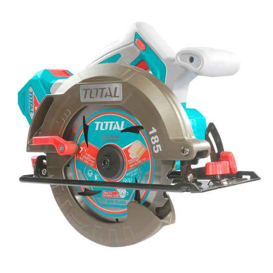 Fierastrau circular TOTAL 42V, 185 mm, 4800 rpm