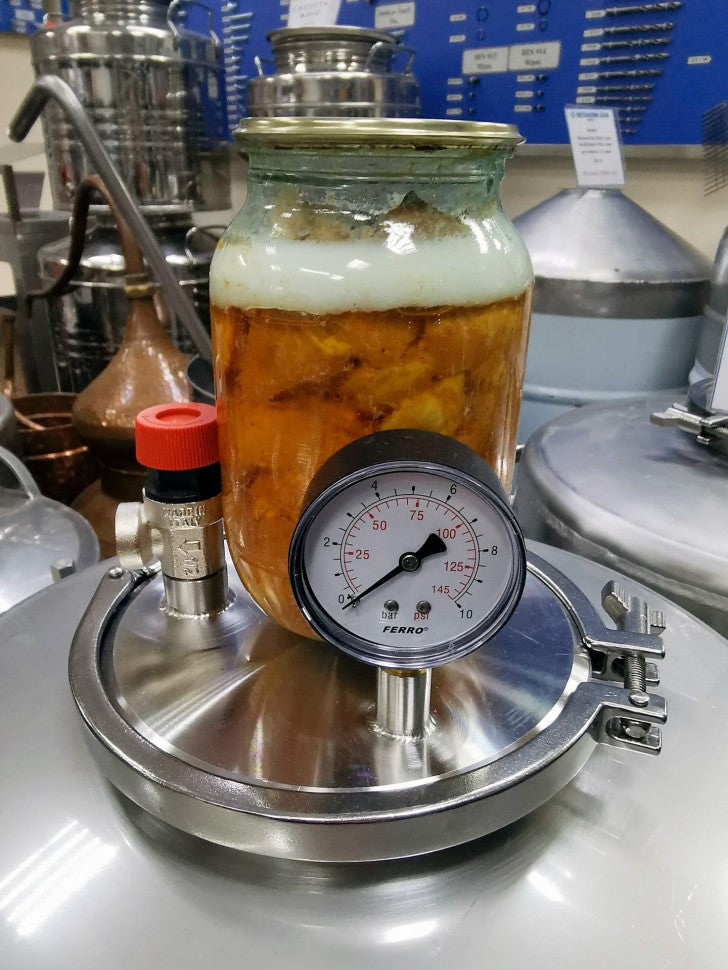 Autoclav ZEP 110L pentru fabricarea conservelor, inox AISI 304, termometru 120C, manometru 6 bari, suport borcane inclus