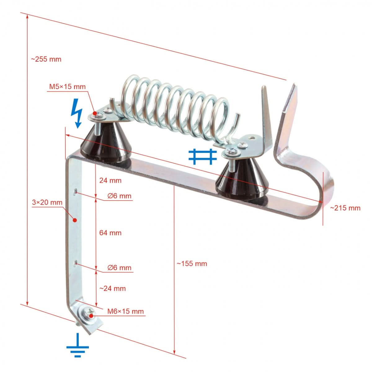 Dispozitiv protectie fulgere pentru generator gard electric