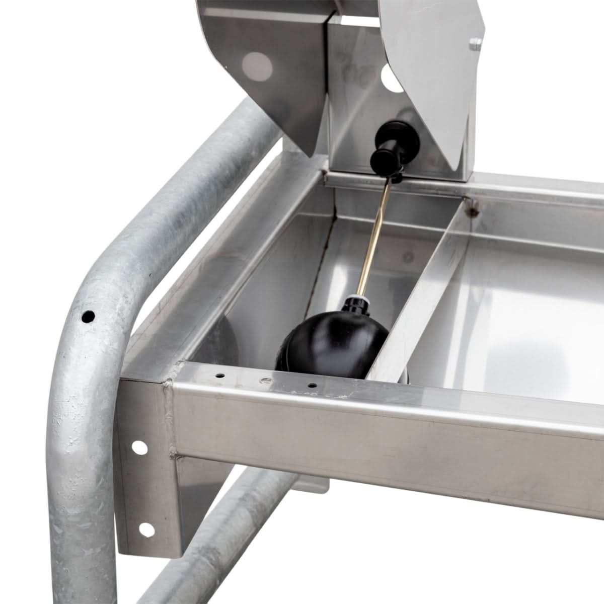 Adapatoare inox 50L cu suport perete zincata si supapa 220P