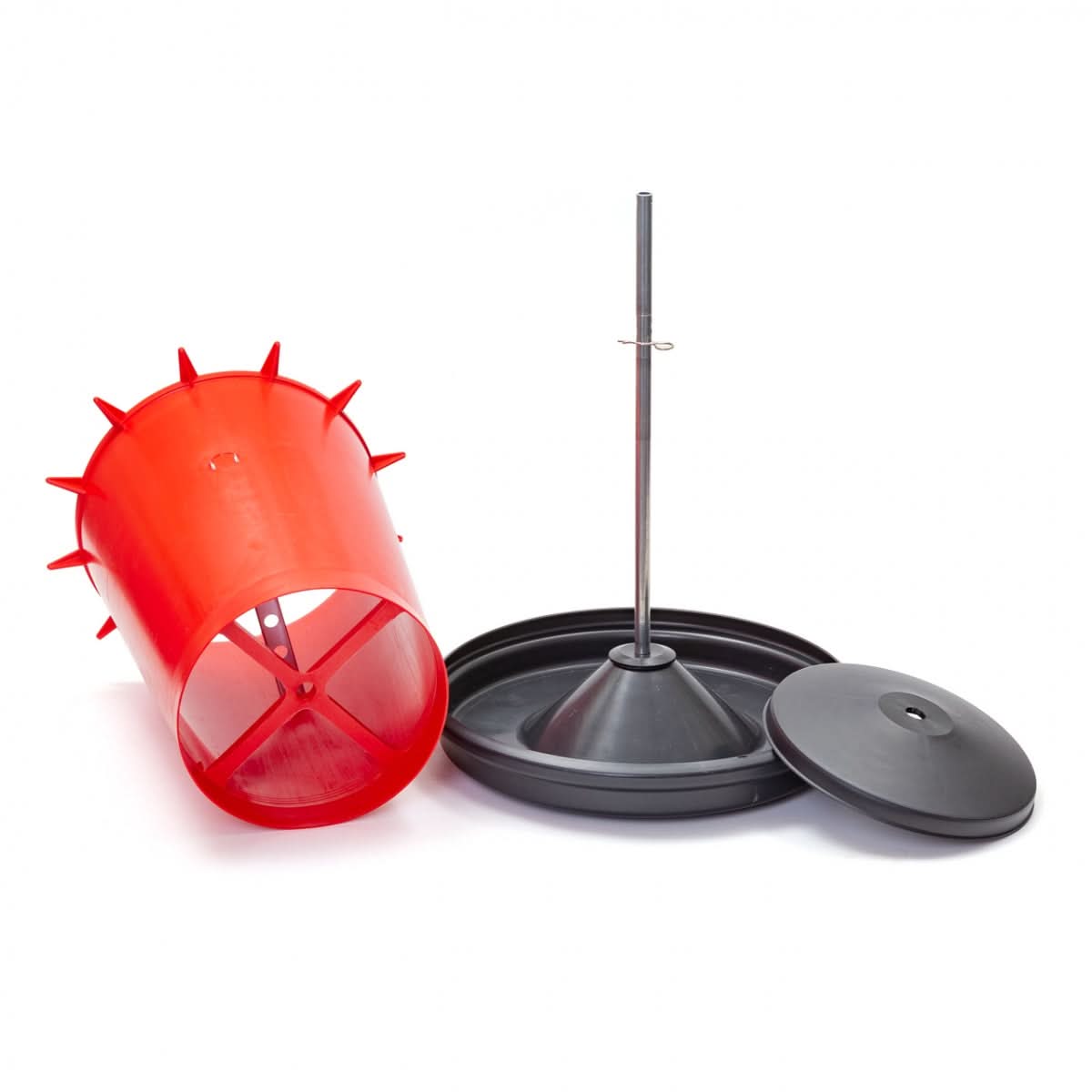 Hranitoare plastic premium 20 litri cu grila anti-risipa pentru pasari de curte