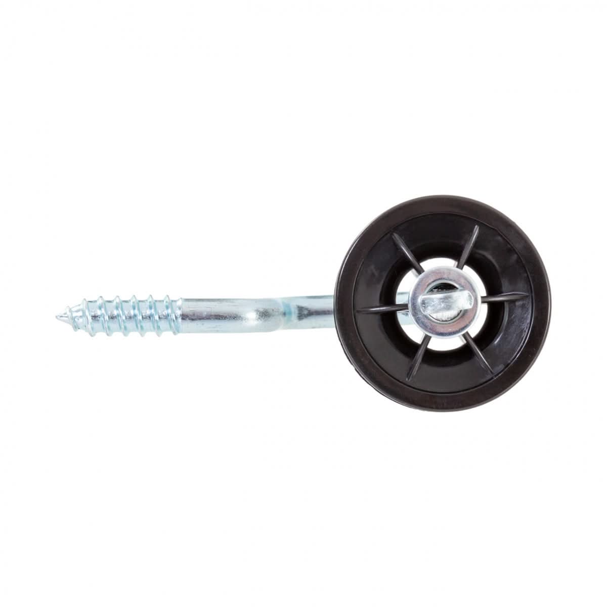 Izolator colt cu holsurub pentru structuri lemn – potrivit benzi si fir electric pana la 6 mm