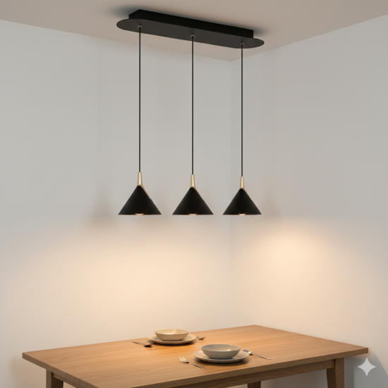 Lustra LED Gemini 24W, 1900 lm, 3000-6500K, Cafenie