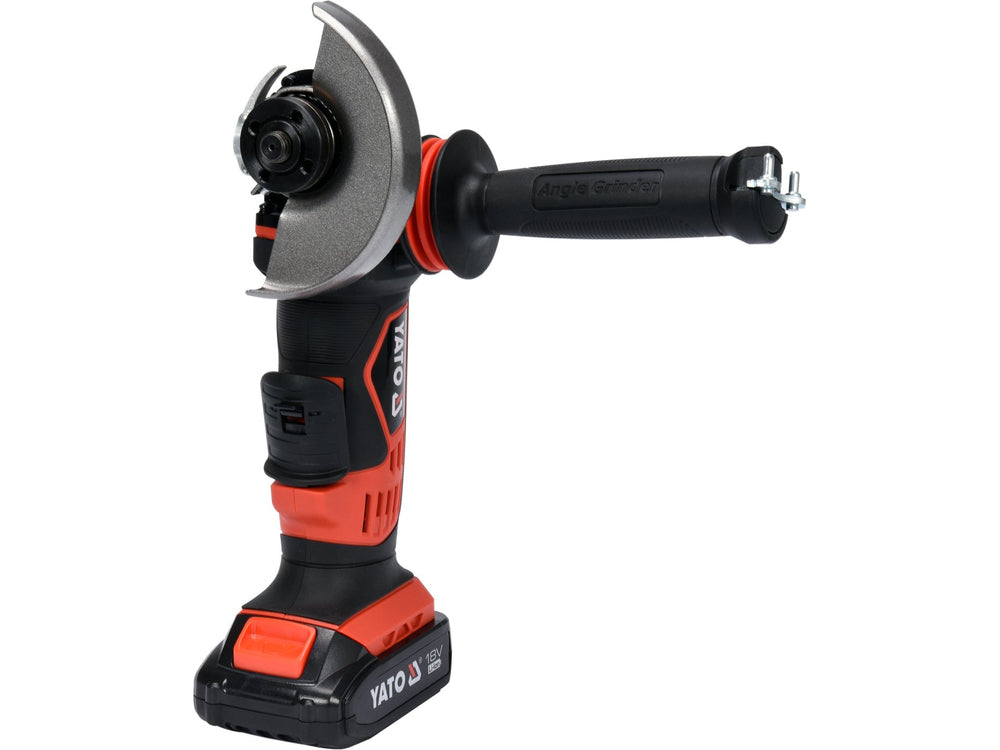 Polizor unghiular acumulator 18V Li-Ion, 125 mm, 10000 rpm, set cu baterie si incarcator