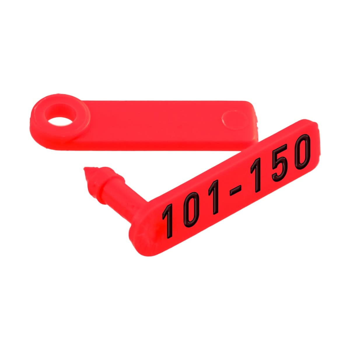 Crotalii pentru miei si iezi Twintag rosu 101-150