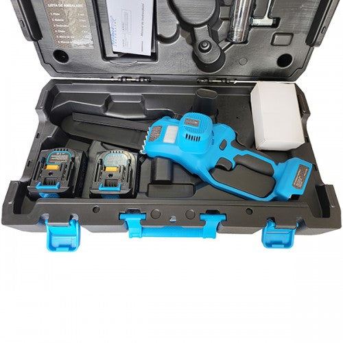 Minidrujba cu acumulator Archer A1728, 20V, lama 20 cm (8”), 2 baterii, 350W, valiza transport, greutate 2 kg