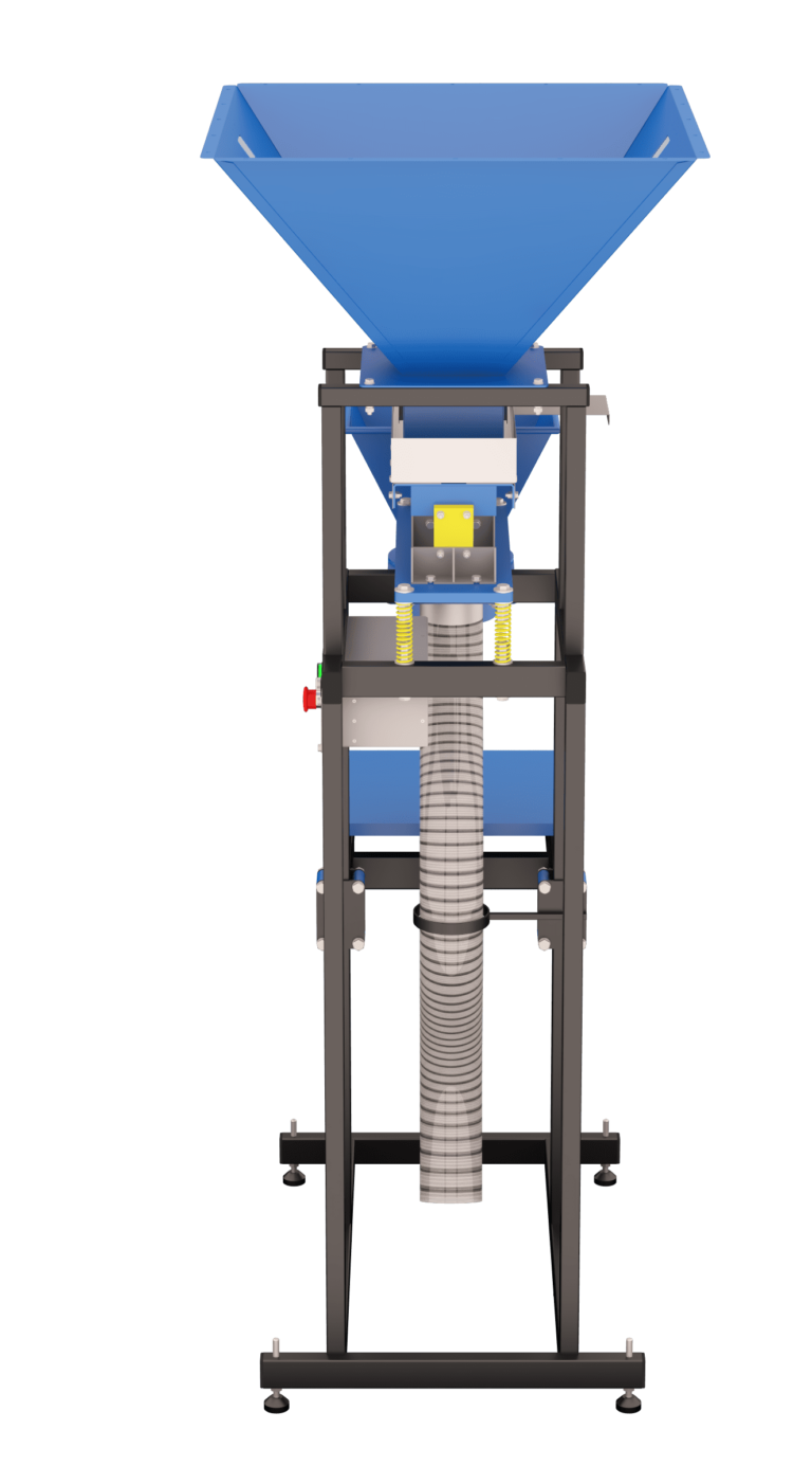 Dozator cu cantar FS-75 profesional, 0.15–40 kg, buncar 75 L, ambalare semi-automata