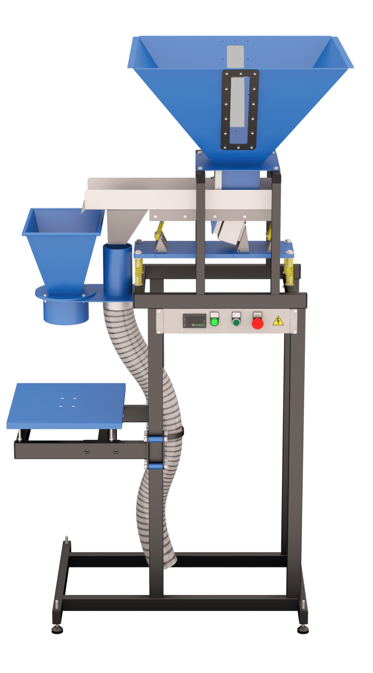 Dozator cu cantar FS-75 profesional, 0.15–40 kg, buncar 75 L, ambalare semi-automata