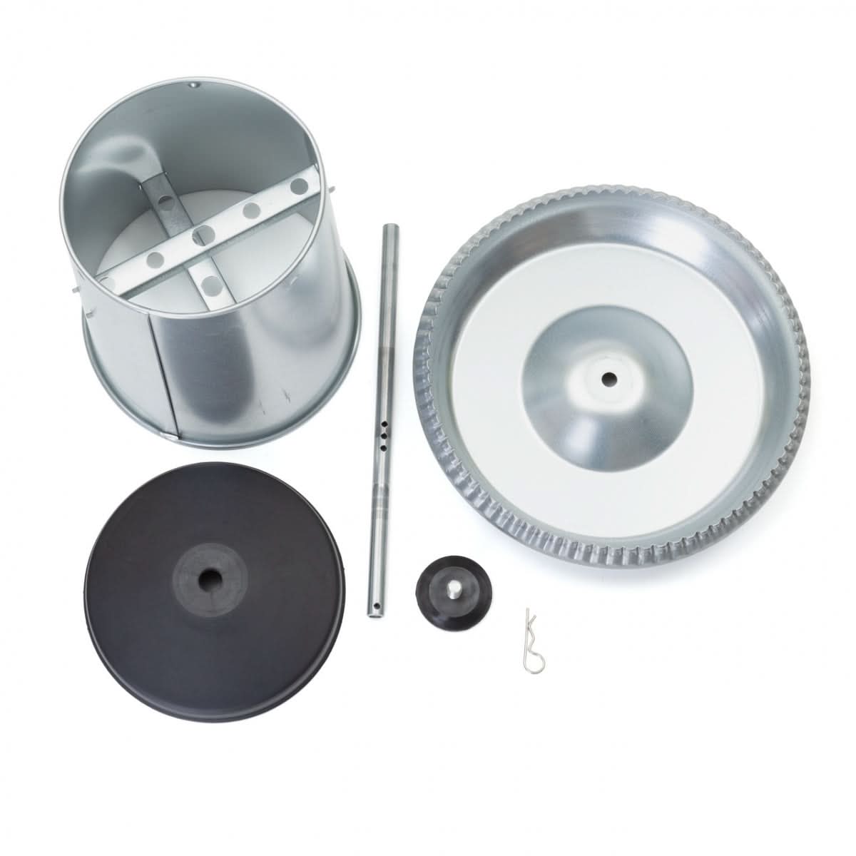 Hranitoare metal galvanizat 8 litri cu grila anti-risipa pentru pasari adulte