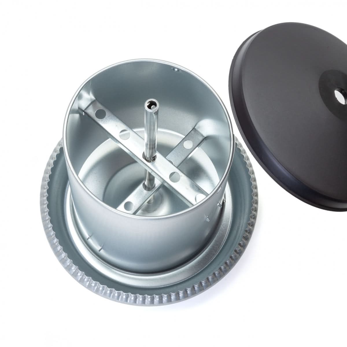 Hranitoare metal galvanizat 8 litri cu grila anti-risipa pentru pasari adulte