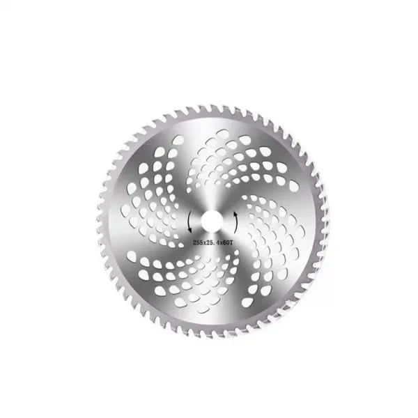 Disc Tăietor de Vidia pentru Motocoasă, 60 Tăișuri, Diametru 255 mm, Prindere 25.4 mm, Calitate C