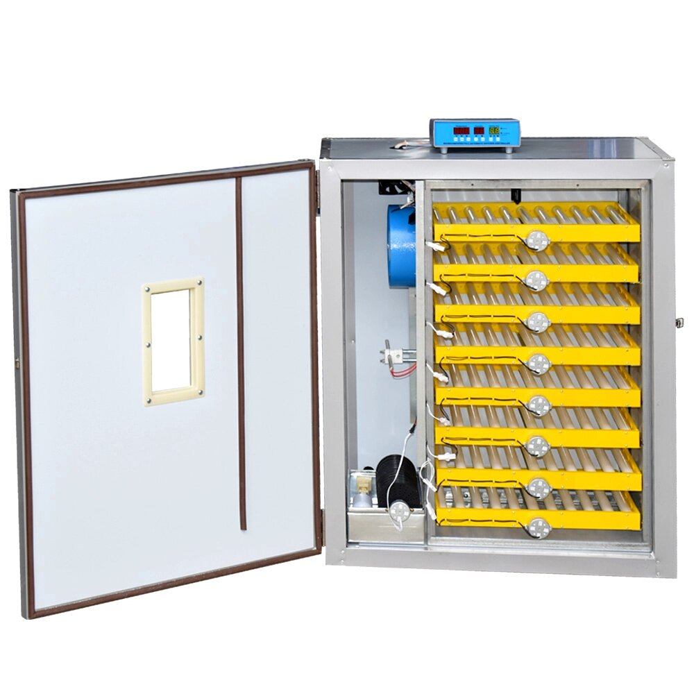 Incubator profesional ZEP UNITEH 500 pentru oua, capacitate foarte mare, control digital, intoarcere automata, ovoscop integrat