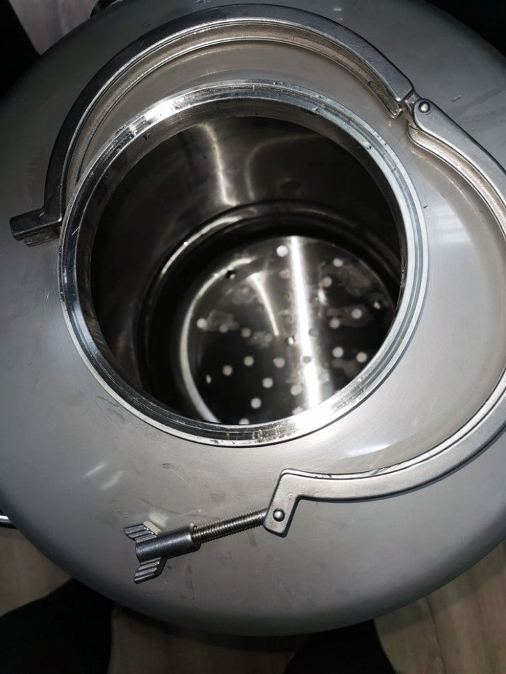 AutoclavZEP 40L pentru fabricarea conservelor, inox AISI 304, termometru 120C, manometru 6 bari, suport borcane inclus