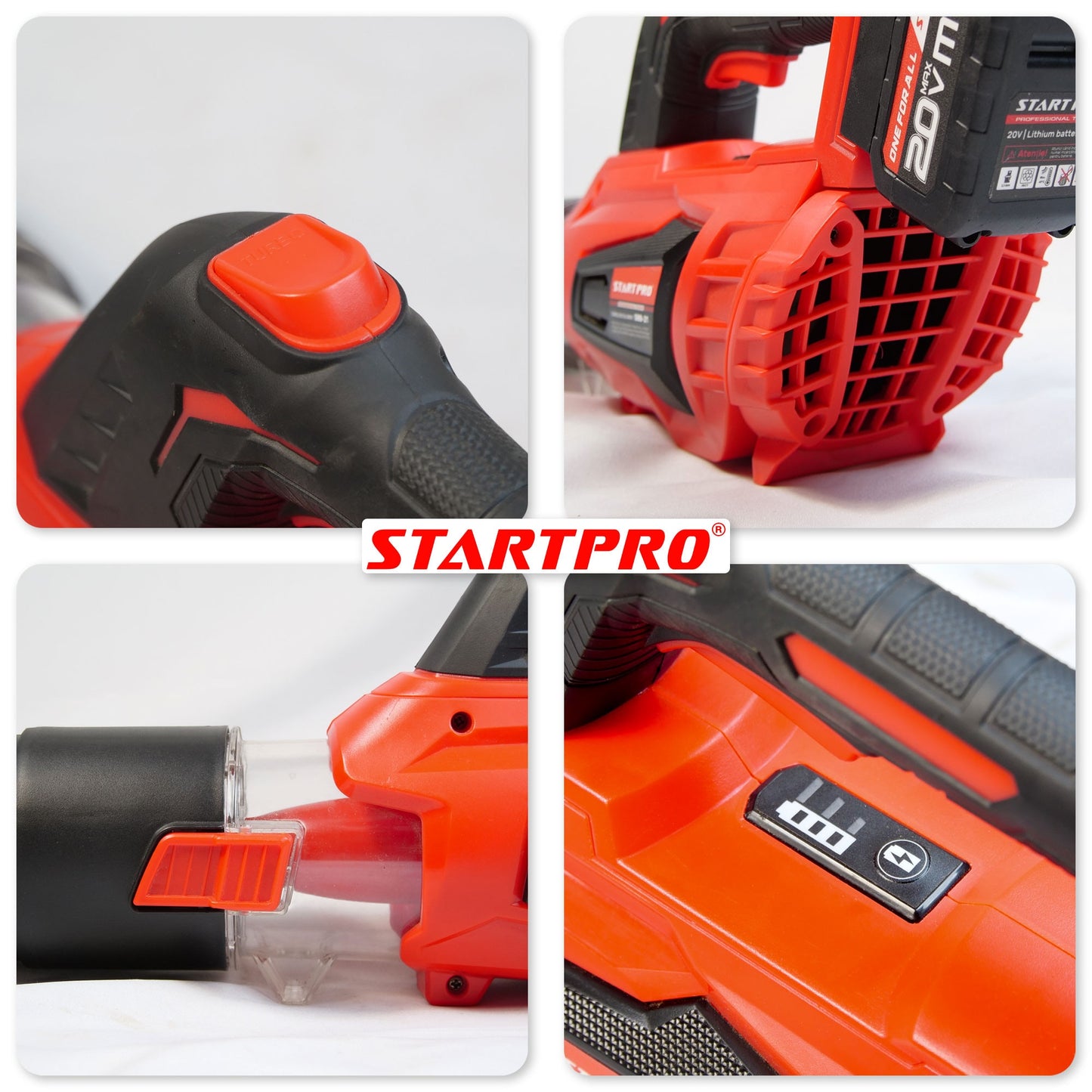Suflanta frunze PROFESIONAL StartPro SBB-21, 20V, 160 km/h, 335 CFM