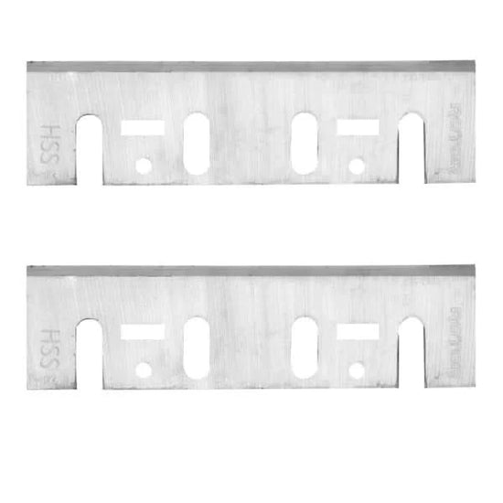Set lame ROTOR 110mm HSS pentru rindea electrica 2 bucati