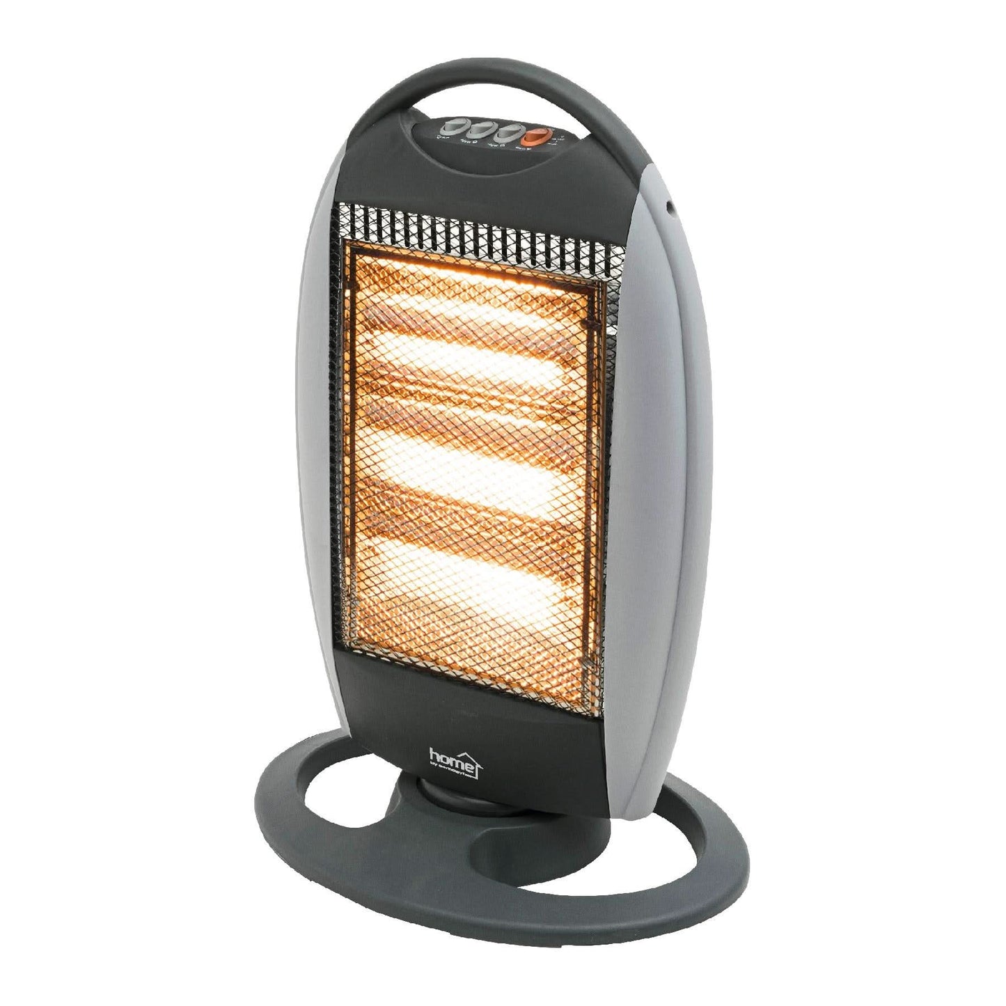 Radiator cu halogen Home Zep FK 21, 1200W, 3 trepte de incalzire, oscilatie, protectie rasturnare, compact