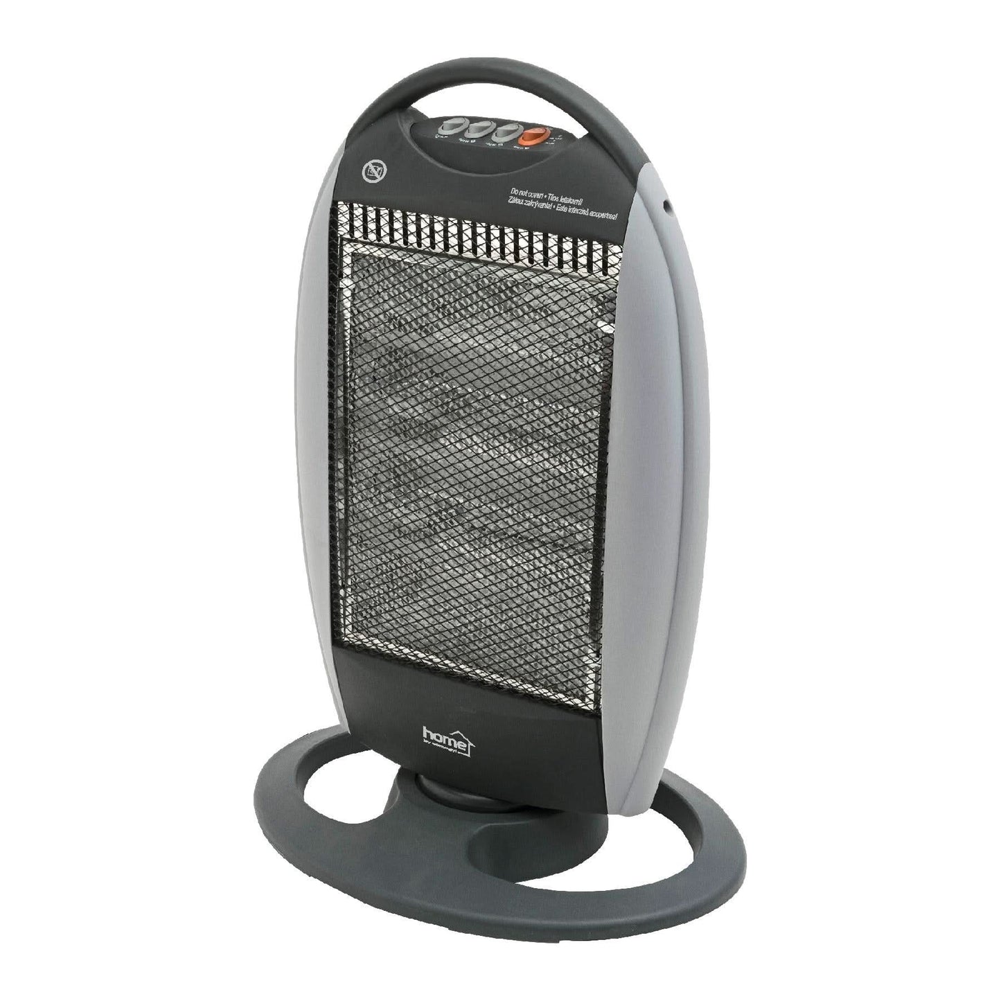 Radiator cu halogen Home Zep FK 21, 1200W, 3 trepte de incalzire, oscilatie, protectie rasturnare, compact