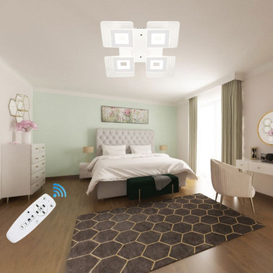 Lustra LED PALLAS 72W, 4 Brate, 370x89 mm, 3 Culori, IR