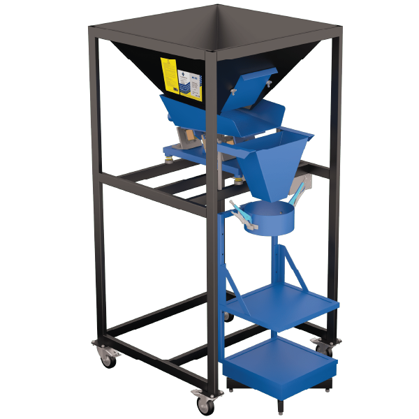Dozator cu cantar FS-125 profesional, buncar 125 L, 0.15–50 kg, productivitate 1.5 t/h