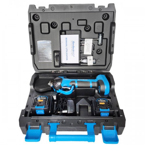 Foarfeca electrica de gradina cu acumulator Archer A2728, 20V, motor brushless, 38 mm, 2 baterii, valiza transport