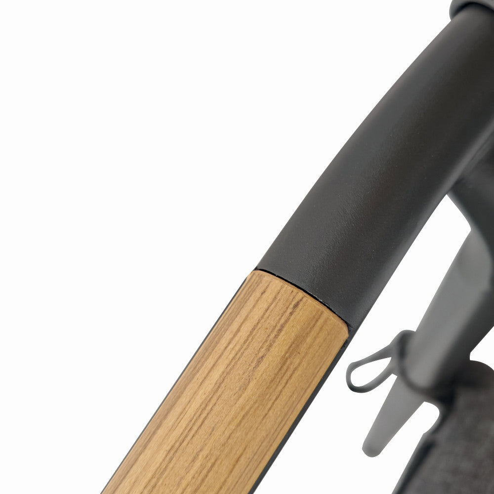 Set mobilier tarasa/gradina KLUGMEISTER KJF11196, doua scaune + masa, cu perne incluse, culoare gri