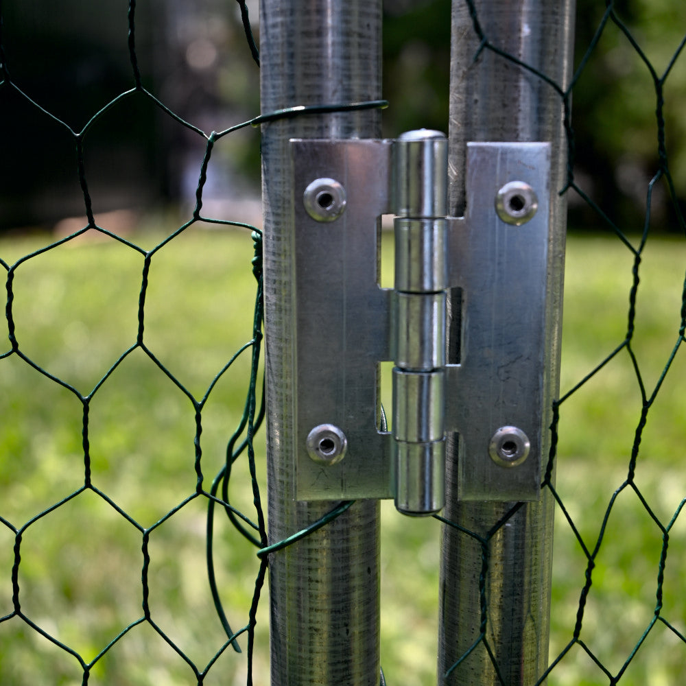 Tarc exterior pasari 6 m², 200x300x195 cm, otel galvanizat, plasa 0.7 mm, acoperis impermeabil