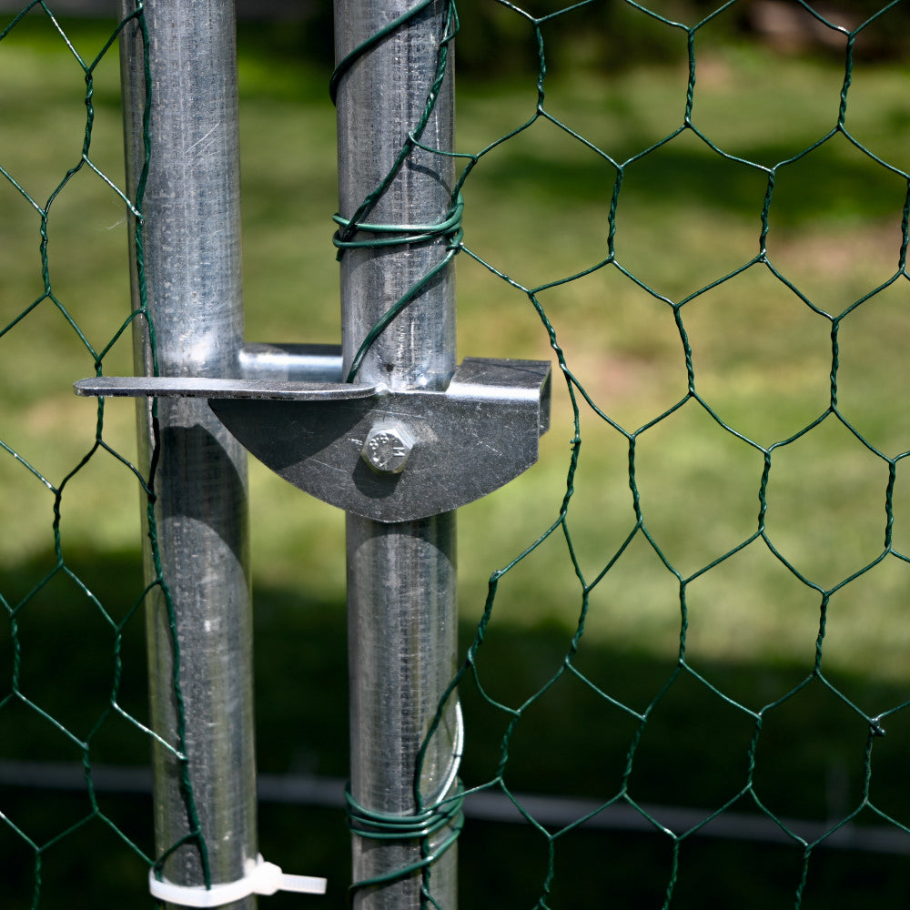 Tarc exterior pasari 6 m², 200x300x195 cm, otel galvanizat, plasa 0.7 mm, acoperis impermeabil