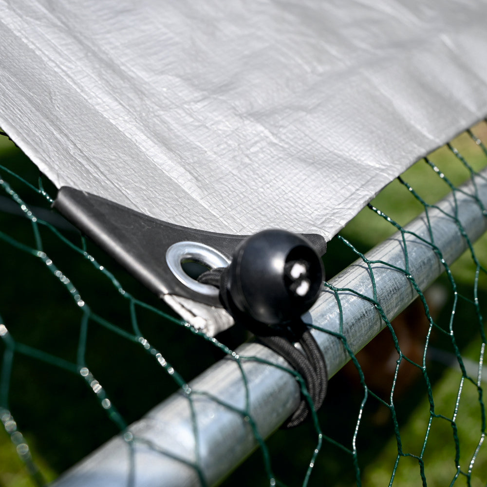 Tarc exterior pasari 6 m², 200x300x195 cm, otel galvanizat, plasa 0.7 mm, acoperis impermeabil