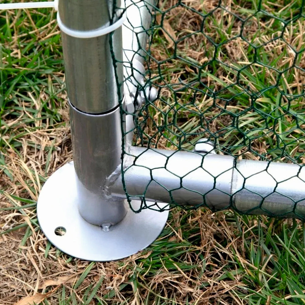 Tarc exterior pasari 6 m², 200x300x195 cm, otel galvanizat, plasa 0.7 mm, acoperis impermeabil