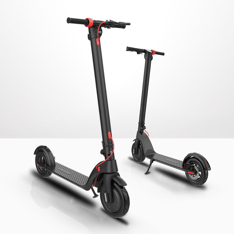 Trotineta electrica Kixin X7, motor 350W, baterie 36V 5Ah, autonomie 20 km, viteza 25 km/h, roti 10 inch, sarcina 100 kg