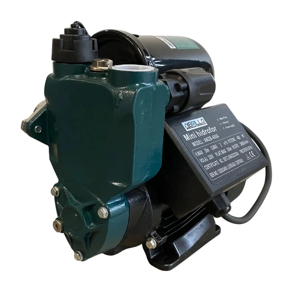 Mini hidrofor Brillo 400W, 2 mc/h, 28m refulare, 8m absorbtie, bobinaj cupru, carcasa fonta