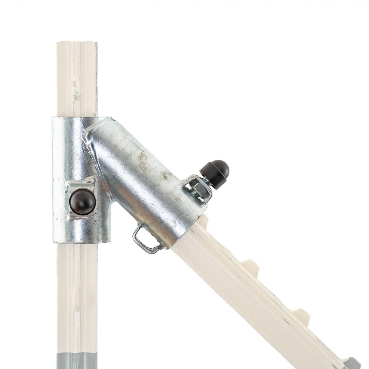 Set inceput gard T-post 2 conectori 6 suruburi 6 piulite 4 capace plastic