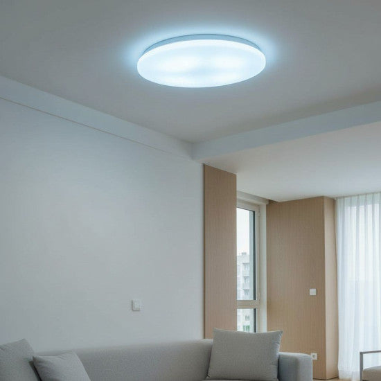 Plafoniera LED Milky, 24W, Ø380x100mm, 6500K, lumina rece